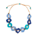Aruba Tagua Necklace, Blue | Eco-Friendly & Handmade