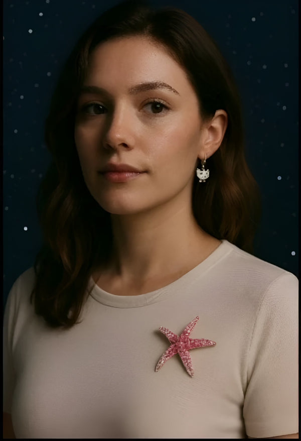 Stylish Starfish Brooch | Elegant Coastal Jewelry Accent