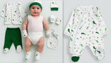 Newborn 8-Piece Clothing Set – 100% Cotton