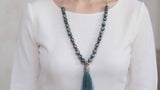 One-of-a-Kind Natural Stone Tassel Necklace