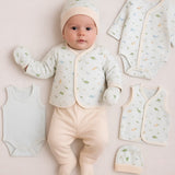 8-Piece Birds Baby Set Unisex 0–3M Cotton
