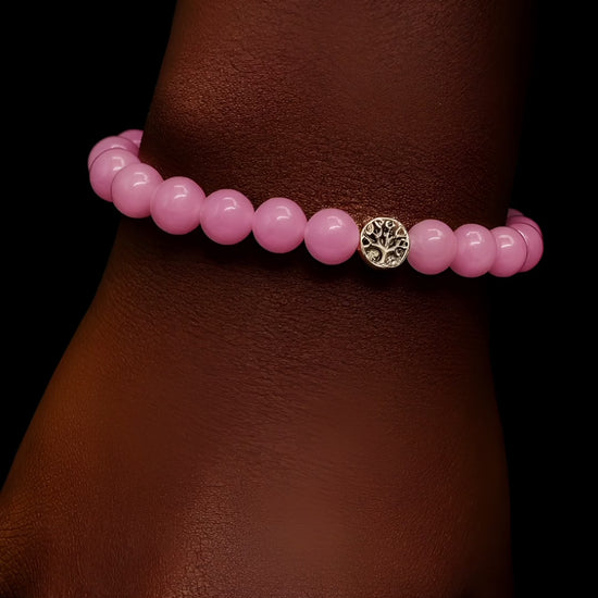Lavender Jade Stone Bracelet