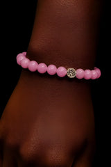 Lavender Jade Stone Bracelet | Natural Charm Jewelry