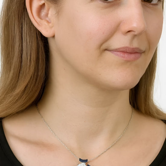 Sterling Silver Cat Necklace