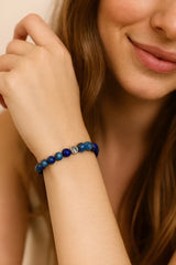 Lapis Lazuli Stone Bracelet | Natural Charm Jewelry