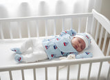 5-Piece Newborn Baby Set  Cotton Boat Print Outfit