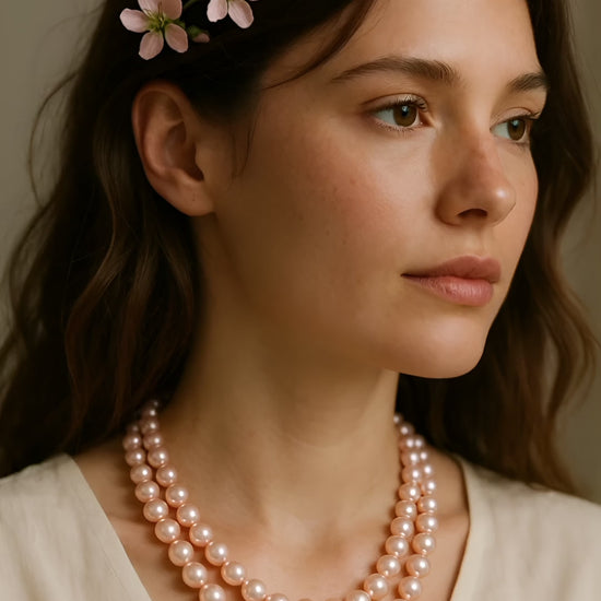 Murano & Mother of Pearl Double-Strand Necklace