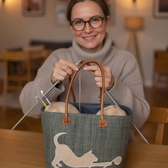 Big Fair Trade knitting basket