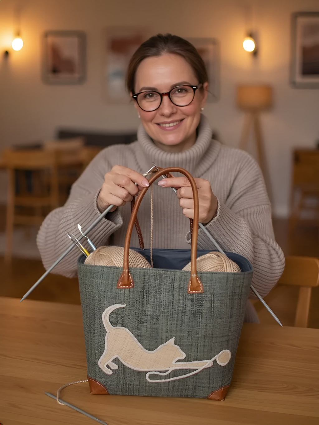 Big Fair Trade knitting basket