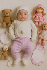 8-piece newborn cotton baby clothing set – 0 to 3 months – made in Turkey

