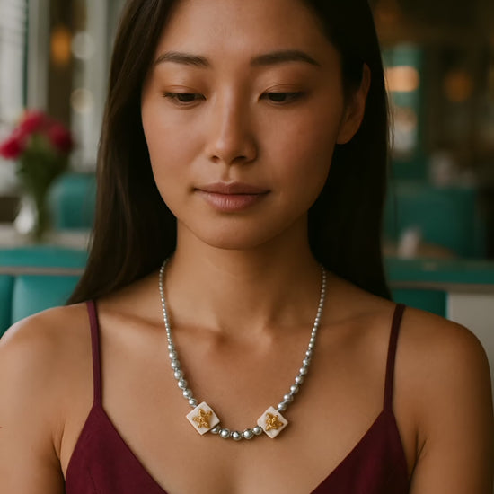 Murano Glass & Mother of Pearl Necklace