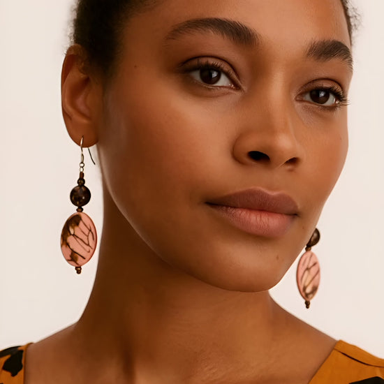 Fair trade Tagua earrings