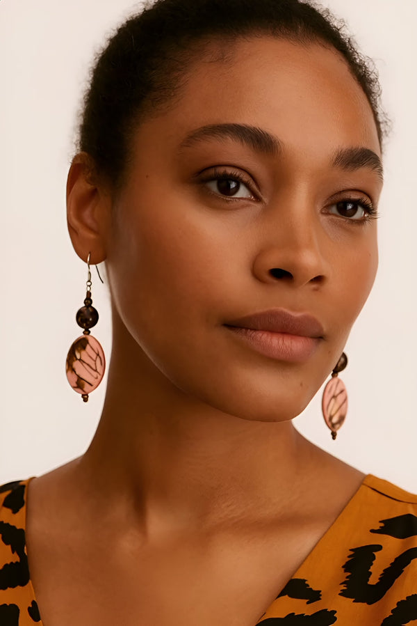 Lupe Tagua Earrings | Handmade