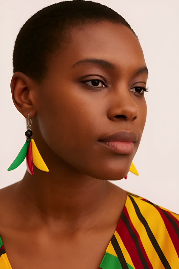 Violeta Tagua Earrings| Tagua Nut Jewelry