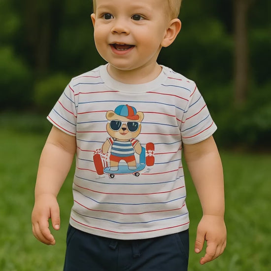 Boys Cotton Top & Shorts Set

