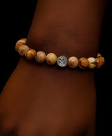 Landscape Jasper Stone Bracelet | Natural Charm Bracelet