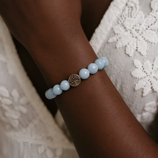 Aquamarine Crystal Bracelet